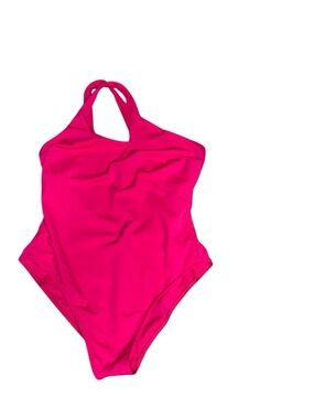 Araks One Piece Swimsuit Halter Style Hot Pink Size Medium